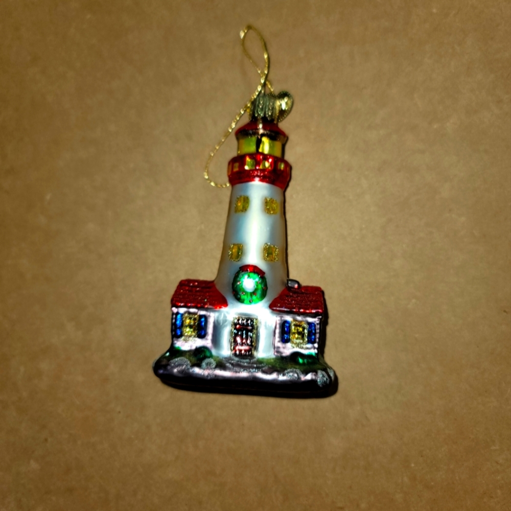 Old World Christmas Collection Glass Blown Ornaments Lighthouse
